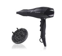 BEPER P301ASC002 Sèche-cheveux professionnel 2200 W, sèche-cheveux à 2 vitesses, 3 températures, jet d'air froid - diffuseur de volume et concentrateur de style, moteur longue durée