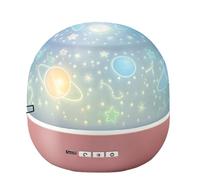 BEPER Projecteur d'étoiles pour enfants, Veilleuse LED, Projection sur le thème de l'espace et des animaux, Rotation automatique, câble usb inclus