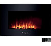 Beper RI.503 Électrique Cheminée Murale Boîtier en Acier Verre Avant 2