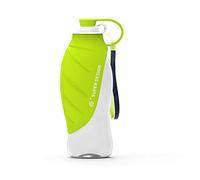 BePetMia Bouteille Portable d'eau pour Chien, Couvercle Utilisable comme Gamelle, Gourde en Silicone pour l'Extérieur 580 ML (Vert)