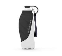 BePetMia Bouteille Portable d'eau pour Chien, Couvercle Utilisable comme Gamelle, Gourde en Silicone pour l'Extérieur