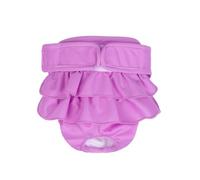 BePetMia Couches Lavables pour Chiennes, sous-vêtements Hygiéniques pour Chiens en Chaleur, Couches Réutilisables pour Chiens, Culottes Absorbantes Ecologiques (M: 40-50cm, Violet)