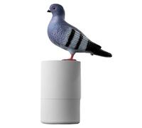 bephible Distributeur de Savon en Mousse Riche, sans Contact, en Forme de Pigeon, Lave-Mains à Induction Automatique, détection Fine Gris