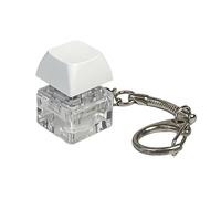 bephible Jouet Anti-Stress Facile à Transporter, Clavier mécanique, Porte-clés Fidget, soulagement pour Adultes et Enfants, Type de Pression des Doigts, Exercice de Bureau exécutif Blanc