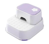 bephible Marchepied de salle de bain antidérapant avec fonction de rangement de jouets pour tout-petits, design double emboîtable, pieds en caoutchouc antidérapants, pot d'apprentissage de la