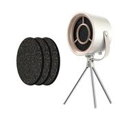 bephible Puissant moteur hotte amovible tige de support portable à 3 vitesses d'échappement pour barbecue, barbecue, grille d'aération de cuisine à faible bruit avec filtre remplaçable, blanc 1
