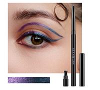 BEPHOLAN Eye-liner métallique, Eye-liner pailleté imperméable aux couleurs changeantes bleu-violet, Stylo longue durée 24h, Bleu-violet (NORTHERN LIGHT)