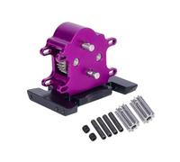 BEPHON Boîte de Vitesses à Double Transmission en Aluminium CNC avec Overdrive, Compatible 2 Moteurs pour Crawler RC 1/10 LCG Cheater Rigs SCX10 Pro Ca&Pra Parts(Purple)
