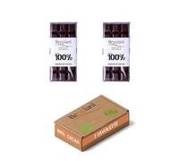 Beppiani 100 % masse de cacao, chocolat artisanal, végétalien, sans sucre, riche en antioxydants, pour régimes équilibrés - Fabriqué en Italie set (2 Tav. Classique)