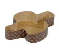 Beppiani Moule à colombe de Pâques, en papier, pure cellulose résistante à la chaleur +200 °C, forme pour colombe de Pâques professionnelle (20, 500 g)