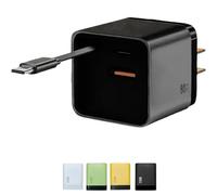 Beproudlevel 3 in 1 Charger Retractable 80w Max Fast, Scalable 80W Fast Chargers Module with USB-C Cable and 2 USB Ports with Wall Plug for Phones, Tablets and Laptops (Black)