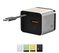 Beproudlevel 3 in 1 Charger Retractable 80w Max Fast, Scalable 80W Fast Chargers Module with USB-C Cable and 2 USB Ports with Wall Plug for Phones, Tablets and Laptops (White)