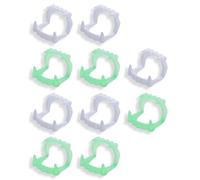 BEPSYOM 10 Pièces Dents de Vampire en Plastique Lumineuses dans le Noir Accessoire Halloween pour Enfants et Adultes Costume Dracula Fête d'Halloween