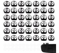 BEPSYOM 40 Pièces Mini Figurines en Résine Décoration Rétroviseur Voiture Accessoires Kawaii pour Intérieur de Voiture Noir