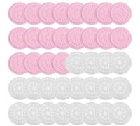 BEPSYOM Lot de 40 doseurs de colle jetables en plastique pour faux cils - Support de palette pour extensions de cils