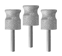 BeQell Lot de 3 meuleuses à ongles rotatives en diamant pour chien, tête de meuleuse à ongles diamant pour chien, roue de rechange de 0,3 cm, outils de toilettage pour chiens de taille moyenne et