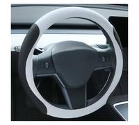 BEQLXTA Couvre Volant Voiture Housse de Volant pour modèle 3 pour modèle Y, Protection de Volant en Cuir antidérapant Respirant 3mm Ultra Fin