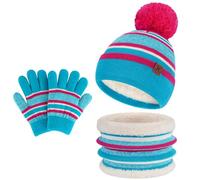 Bequemer Laden Bonnet Polaire Enfant Hiver Echarpe Cache-Cou Gants Ensemble