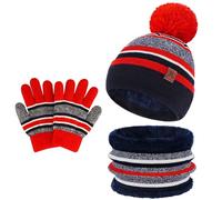 Bequemer Laden Bonnet Polaire Enfant Hiver Echarpe Cache-Cou Gants Ensemble