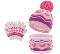 Bequemer Laden Bonnet Polaire Enfant Hiver Echarpe Cache-Cou Gants Ensemble