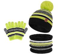 Bequemer Laden Bonnet Polaire Enfant Hiver Echarpe Cache-Cou Gants Ensemble
