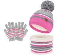 Bequemer Laden Bonnet Polaire Enfant Hiver Echarpe Cache-Cou Gants Ensemble