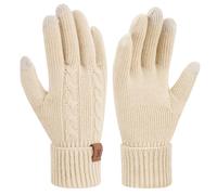 Bequemer Laden Femmes Hiver Chaud Gants Tactiles Gants Thermique Tricot pour Cadeaux Femme Temps Froid avec Manchette Elastique
