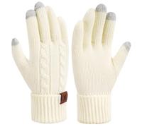 Bequemer Laden Femmes Hiver Chaud Gants Tactiles Gants Thermique Tricot pour Cadeaux Femme Temps Froid avec Manchette Elastique