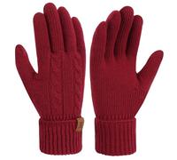 Bequemer Laden Femmes Hiver Chaud Gants Tactiles Gants Thermique Tricot pour Cadeaux Femme Temps Froid avec Manchette Elastique