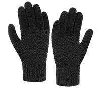 Bequemer Laden Femmes Hiver Gants Tactiles Thermique Chenille Tricot Manchette Elastique Gants Chaud pour Temps Froid Cadeau Femme