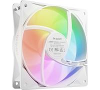 be quiet! Light Wings LX Reverse White ventilateur, 7 pales inversées, pour une admission d'air latérale ou par le bas, effets lumineux exceptionnels, hub éclairé et pales dépolies