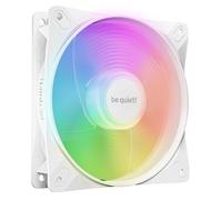 be quiet! Light Wings LX Reverse White ventilateur, 7 pales inversées, pour une admission d'air latérale ou par le bas, effets lumineux exceptionnels, hub éclairé et pales dépolies