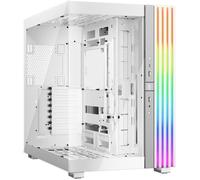 be quiet! Light Base 900 DX White boîtier PC Gaming ATX Mid-Tower ARGB | Panneaux avant et latéral entièrement vitrés, jusqu’à 2 Radiateurs 420 mm, 2 Hubs ARGB+PWM, Style Aquarium, Double Chambre