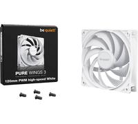 BQT BL111 - Ventilateur PWM pure Wings 3 White 120 mm haute vitesse, 120 mm