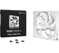 BeQuiet PURE WINGS 3 White 140mm PWM Ventilateur pour PC blanc (l x H x P) 140 x 25 x 140 mm