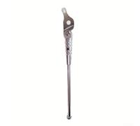 Béquille à jambe unique pour vélos pliants Brompton, béquille latérale réglable en alliage d'aluminium, pièce de support de pied de vélo usinée CNC (argent)
