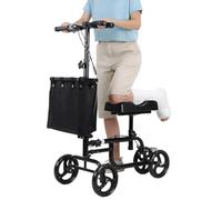 Béquille alternative à la trottinette médicale de luxe avec double frein à main, pour adultes blessés à la cheville et au pied