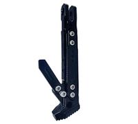 Béquille arrière Support latéral universel pour moto, trépied en alliage d'aluminium, support antidérapant, béquille de stationnement réglable Béquille Latérale En aluminium(08-16 Black)