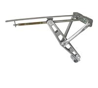 Béquille d'angle pour caravane, remorque, avec pied fixe en acier galvanisé à chaud, 50 cm, jambe d'appui de 1100 kg, convient pour support de caravane