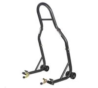 Béquille d'atelier Moto Arrière avec Support en V Noir Mat