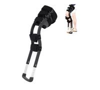 Béquille De Genou Mains Libres, Dispositif D'aide À La Marche Sur Une Seule Jambe, Conception Ergonomique, Hauteur Réglable For Les Fractures Et Les Entorses De La Cheville