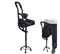 Béquille de genou mains libres, support de mobilité pour blessure, handicap, personnes âgées. Remplace les béquilles pour adultes. Universelle pour les pieds gauche et droit.