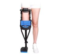 Béquille de genou pour adultes, réglable mains libres, support sans douleur pour fractures de la cheville et blessures, design antidérapant