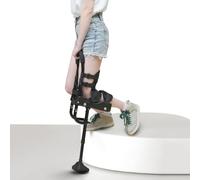 Béquille De Genou Sans Douleur, Déambulateur De Genou Orientable, Base Antidérapante For Aide À La Marche En Cas De Fractures De La Cheville, D'entorses Et De Mollets