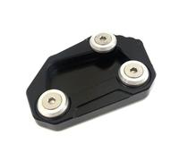 Béquille De Moto CNC, Coussinets Béquille Moto, Plaque Base Épaisse, Béquille Latérale en Aluminium Antidérapante pour B&M&W S1000R K47 2014-2016(Black)