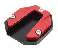 Béquille de Moto Élargissement du Pied Plaque de Béquille Plaque de Support de Plaque de Béquille Haute Résistance Accessoire de Support de Plaque de Support de Moto (Rouge)