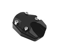 béquille de Moto Plaque de Convient pour HAOJUE UHR150 125 UHR125 Béquille Modifiée Pied Béquille Latérale Extension Pad Support Plaque Accessoires Moto(Black)