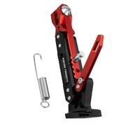 BéQuille de Moto pour Ducati Monster 400 i.e./Monster 620 i.e./Monster 750 i.e. 2000-, BéQuille LatéRale RéGlable en Aluminium, AntidéRapante et Durable,Red