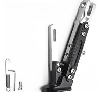 Béquille de Moto pour Ducati Senna/Streeighter V2 V4,Support Stationnement églable Support Pied Support Pied Latéral Antidérapant Pièces Détachées Moto,Silver