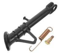 Béquille de Moto pour Trottinette Électrique 18 à 20 Pouces, Noire | Installation Rapide, Support Large au Pied, Plastique et Fer, pour Stationnement sur Gravier
